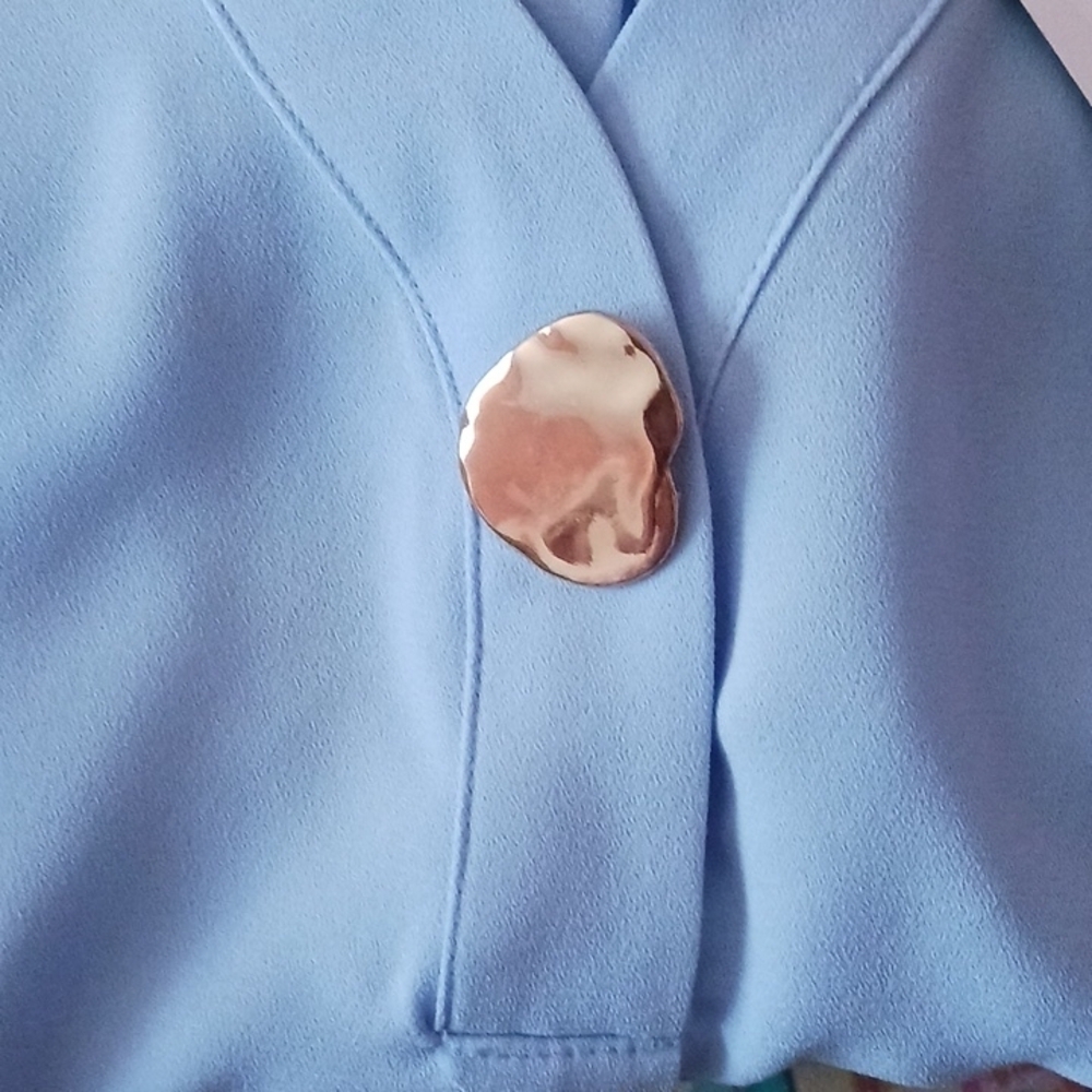 Worthington Light Blue Blouse - Picture 5 of 9